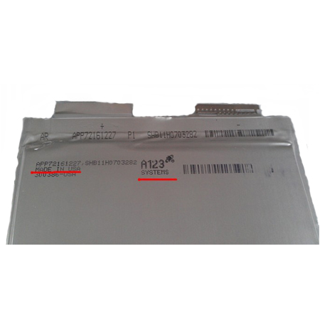 3.2V 20Ah A123 LiFePO4 Prismatic APP72161227 PHEV/EV/E-REV Battery Preform Tabs!