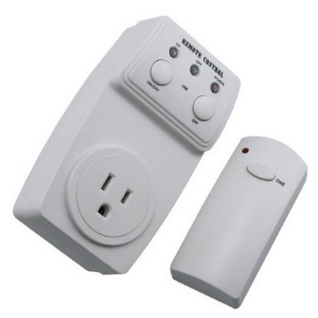 Wireless Remote Control AC Power Outlet Plug Switch