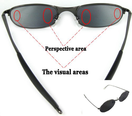 Rear View Rearview Behind Spy Sunglasses Monitor Mirror