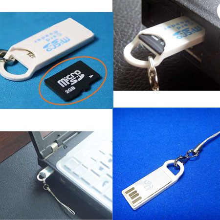 free shipping Micro SD T-Flash TF Memory Card Reader
