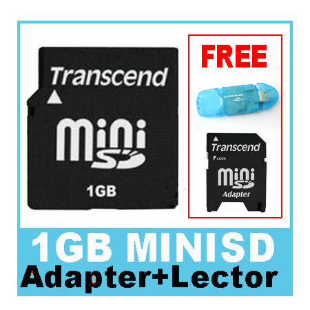 Transcend 1GB Mini SD MiniSD 2G Card Nokia N73 N93 N80