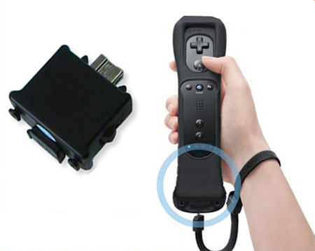 Black Wii Motionplus Motion Plus for Nintendo Wii