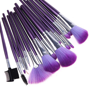 9 styles selectable Makeup Brush Set Kit + Pouch Bag