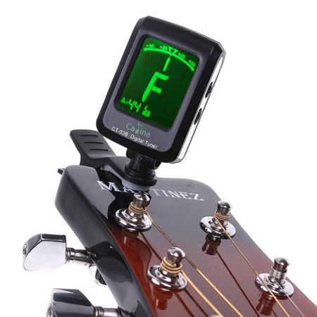 Clip-on Guitar Tuner For Electronic Digital Chromatic Bass Violin Ukulele LCD