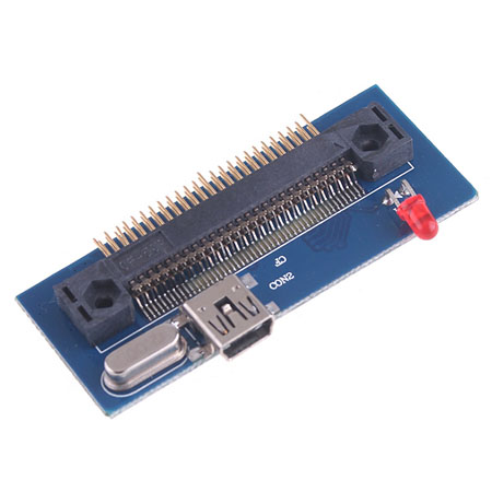 Micro IDE 1.8 ZIF 50Pin to Mini USB CF Adapter