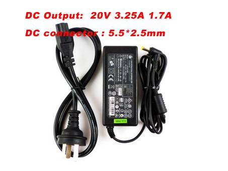 8889 100~240V /50-60 HZ 1.7A 20V 3.25A adapter