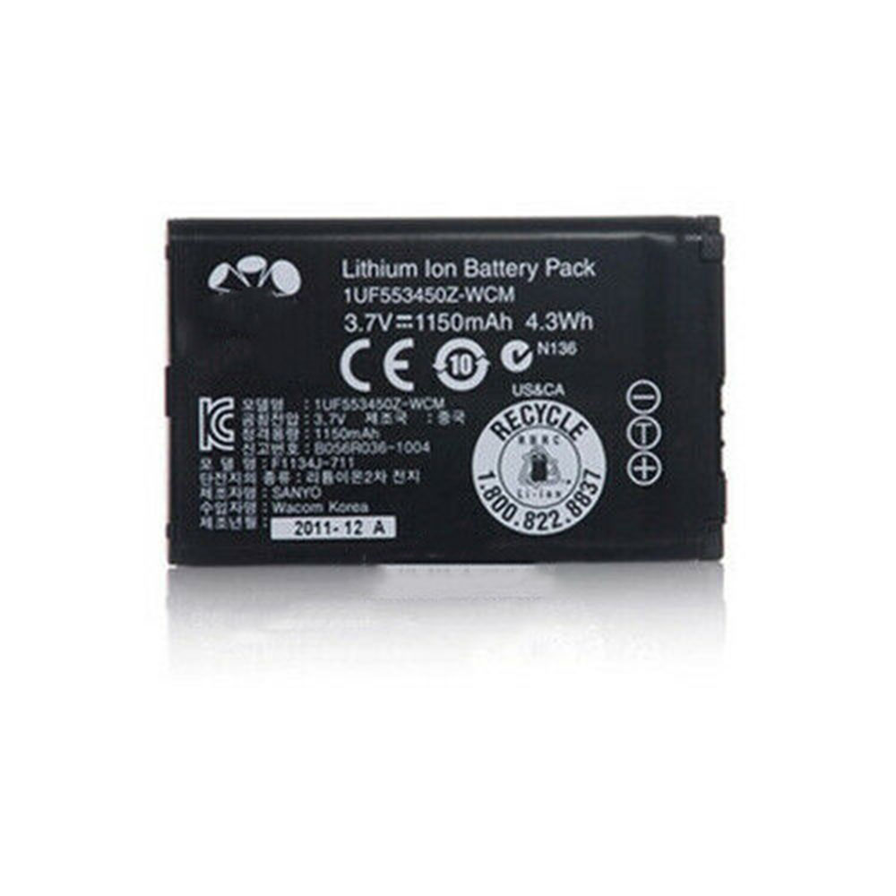 T 1150mah/4.3Wh 3.7V batterie