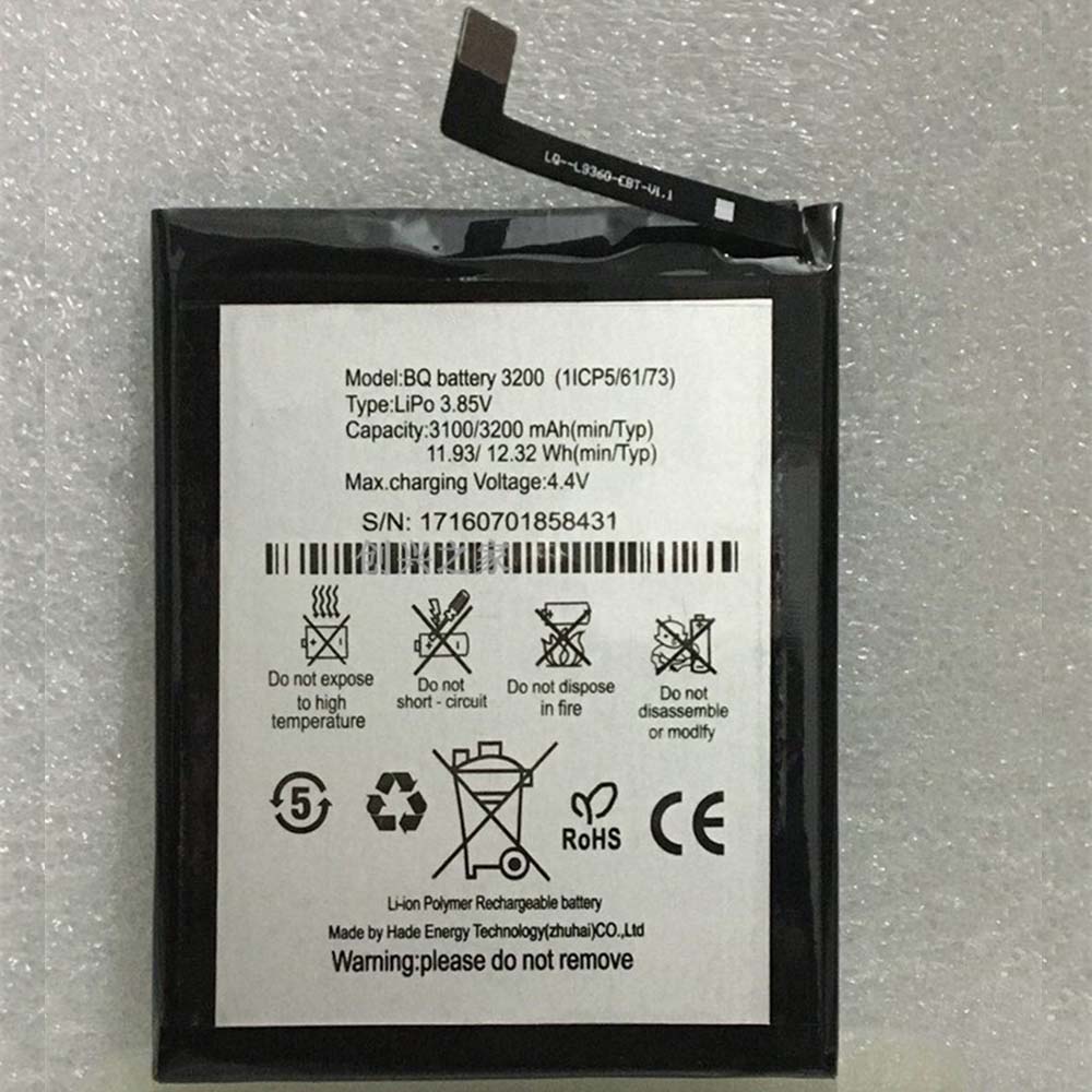 B 3100mAh/11.93WH 3.85V/4.4V batterie