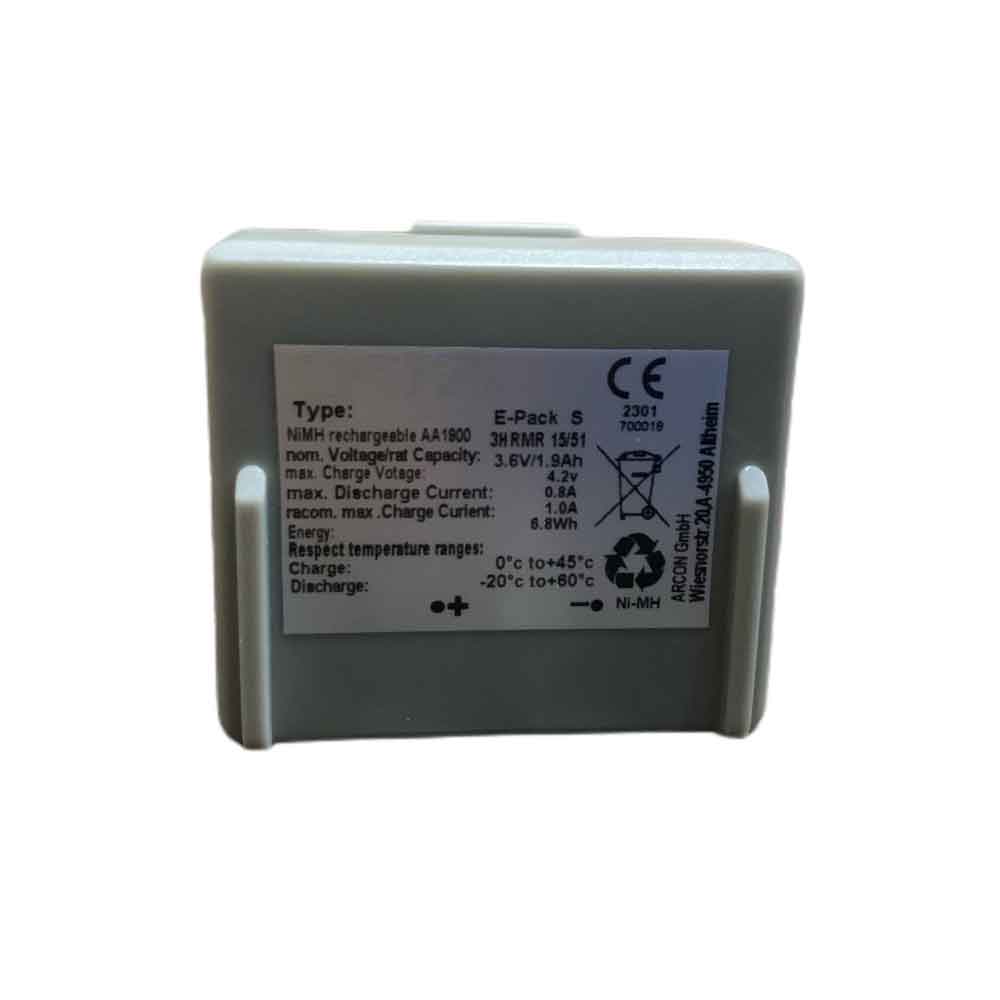  1900mAh 3.6V batterie