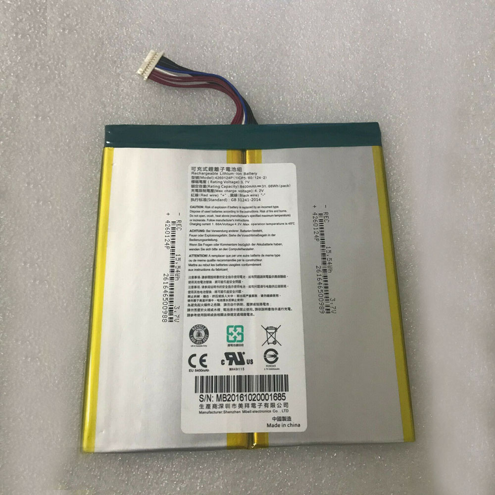 Acer 8400mah/31.08WH 3.7V/4.2V batterie
