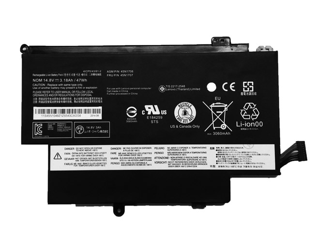 Lenovo 3180mAh/47WH 14.8V batterie