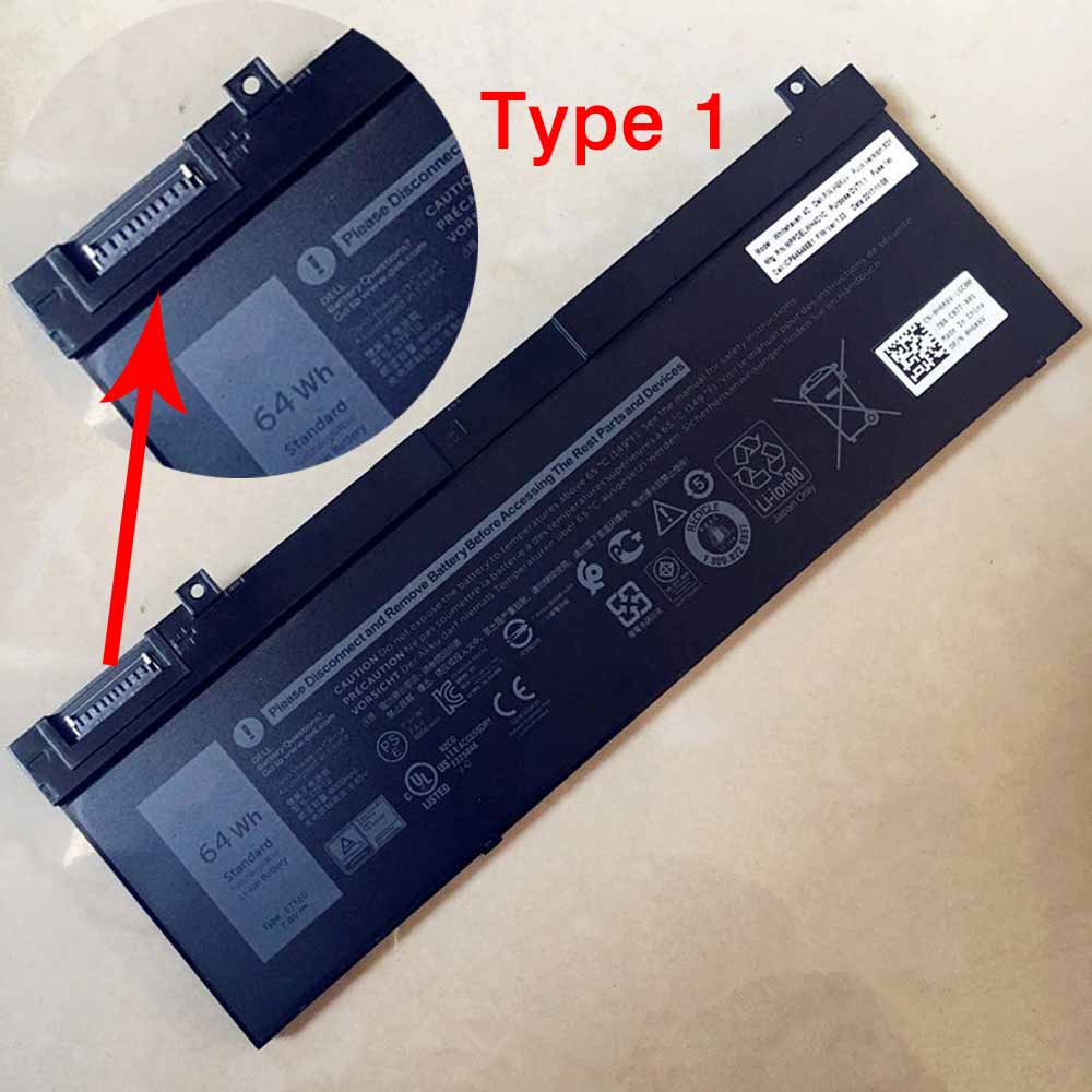 DELL 64WH 7.6V batterie