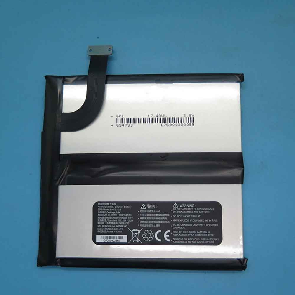 2ICP 4600mAh 7.6V batterie