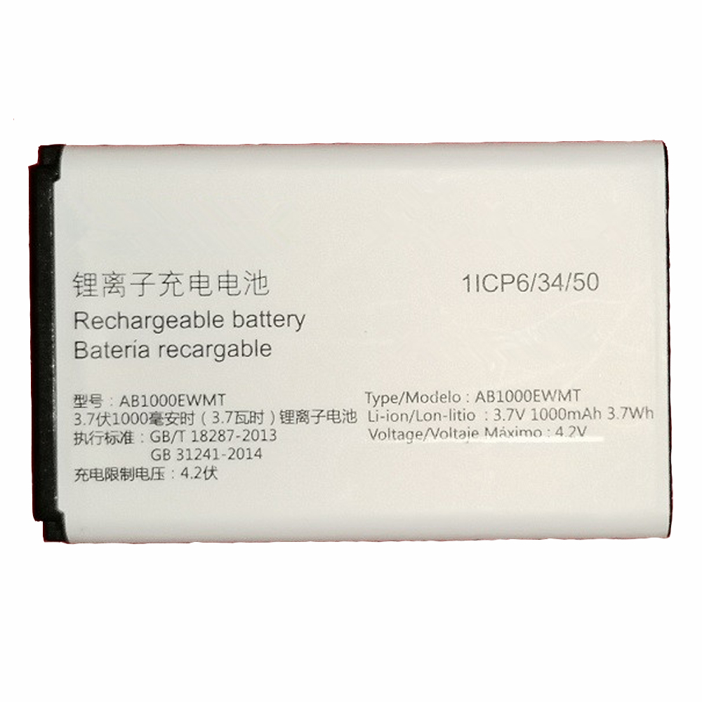 T 1000mAh/3.7WH 3.7V/4.2V batterie