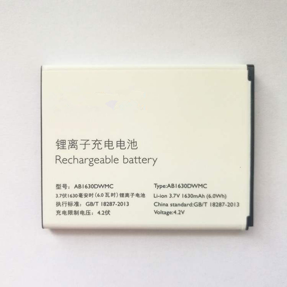 D 1630mAh/6.0WH 3.7V/4.2V batterie