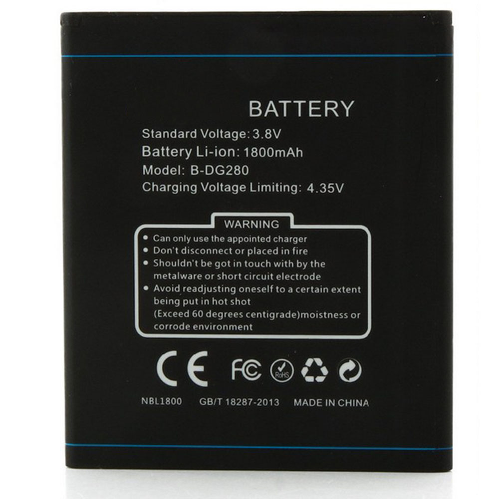 D 1800mAh 3.8V/4.35V batterie