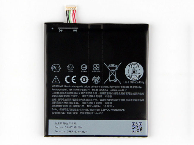 D 2800MAH/10.78WH 3.85V/4.4V batterie