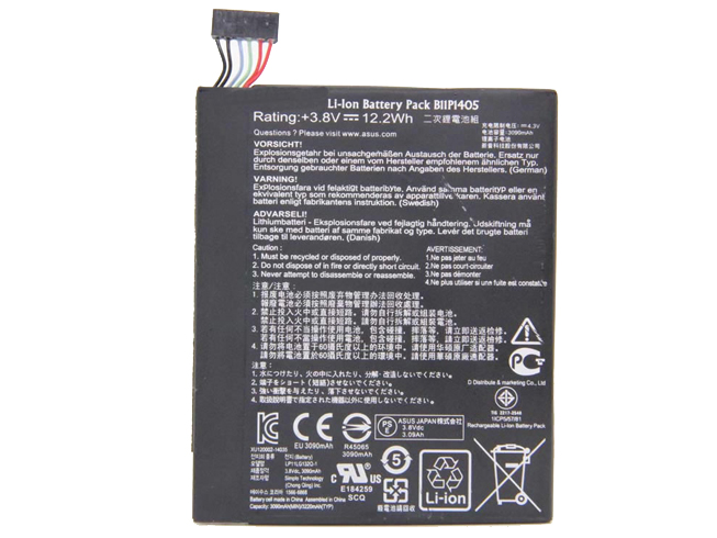 A 12.2Wh/3090mAh 3.8V batterie