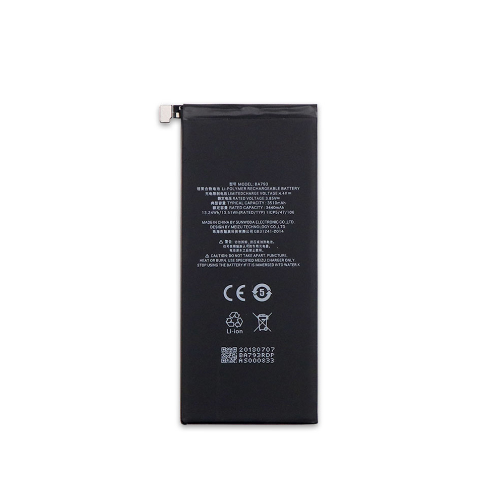 A 3440mAh/13.24WH 3.85V/4.4V batterie