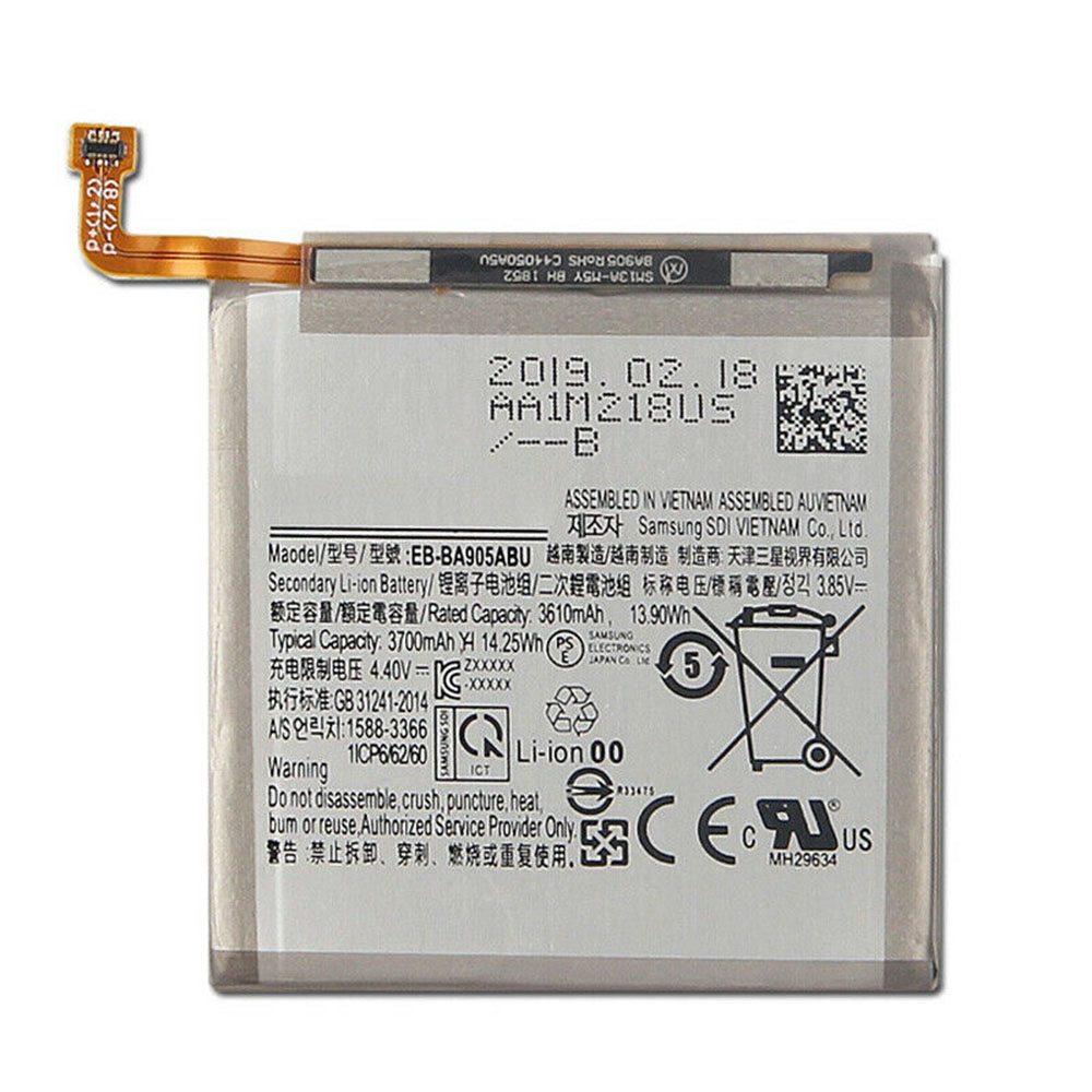 B 3610mAh/13.9WH 3.85V/4.4V batterie