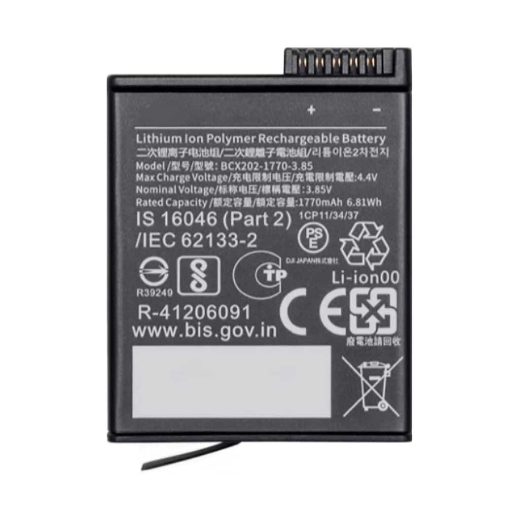 on 1770mAh 3.85V batterie