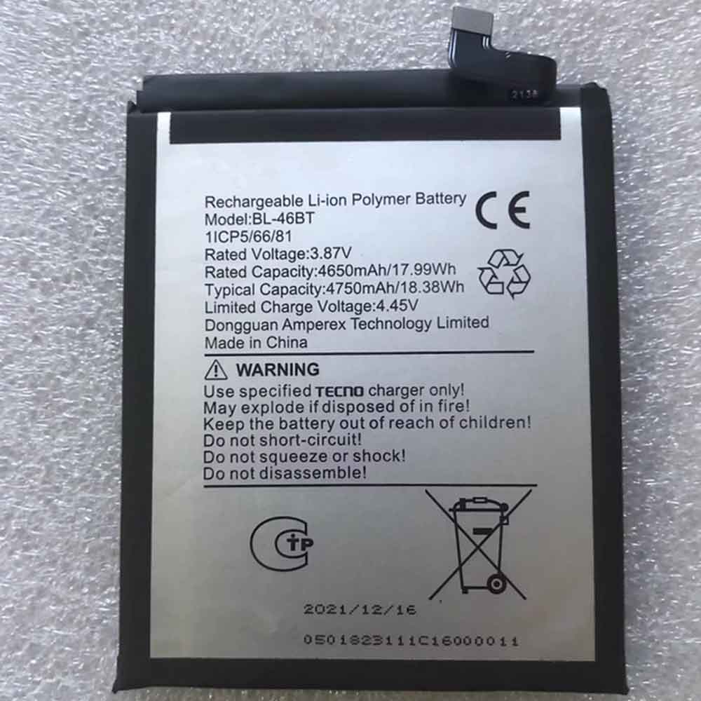 T 4650mAh 3.87V batterie