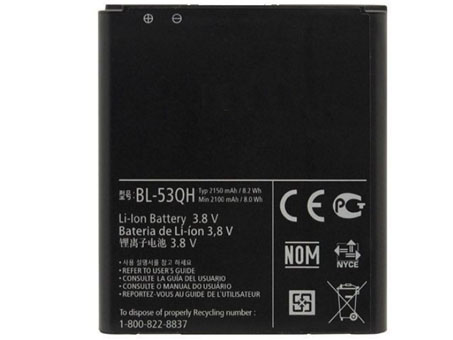  2150mAh 3.7V batterie