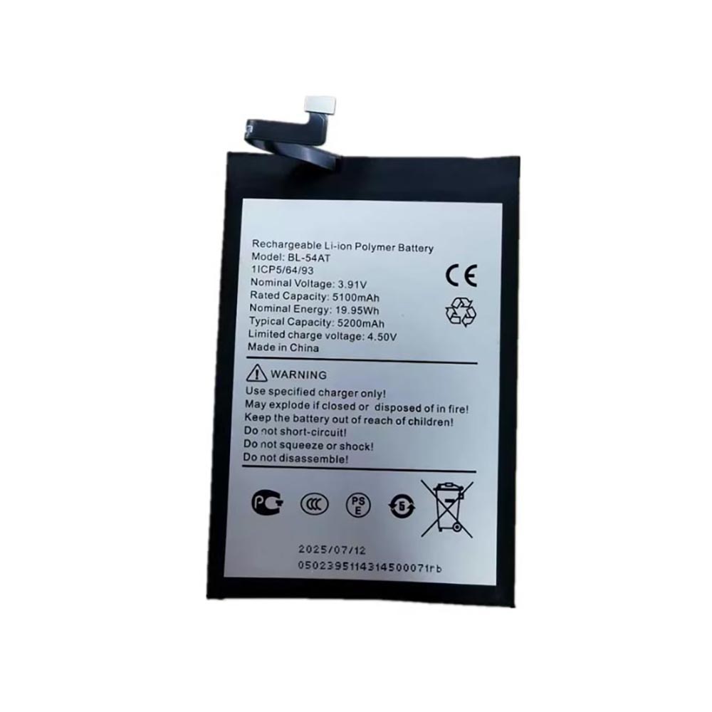 A 5100mAh 3.91V batterie