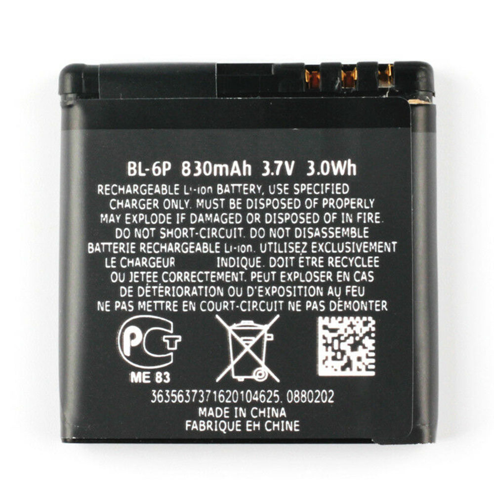 K 830mAh/3.0WH 3.7V batterie