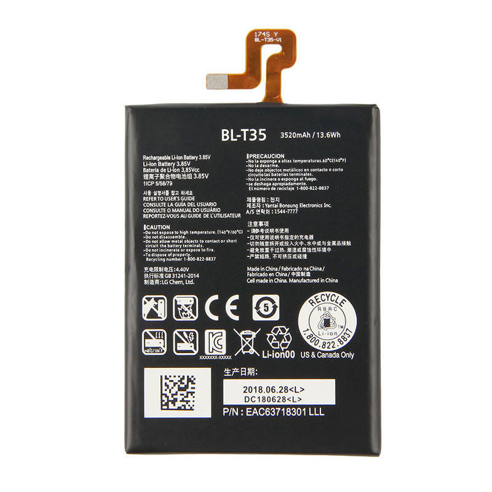 BL-T3 3520mAh /13.6WH 3.85V/4.4V batterie