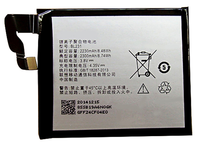 BL231 3000mah 3.8V/4.35V batterie