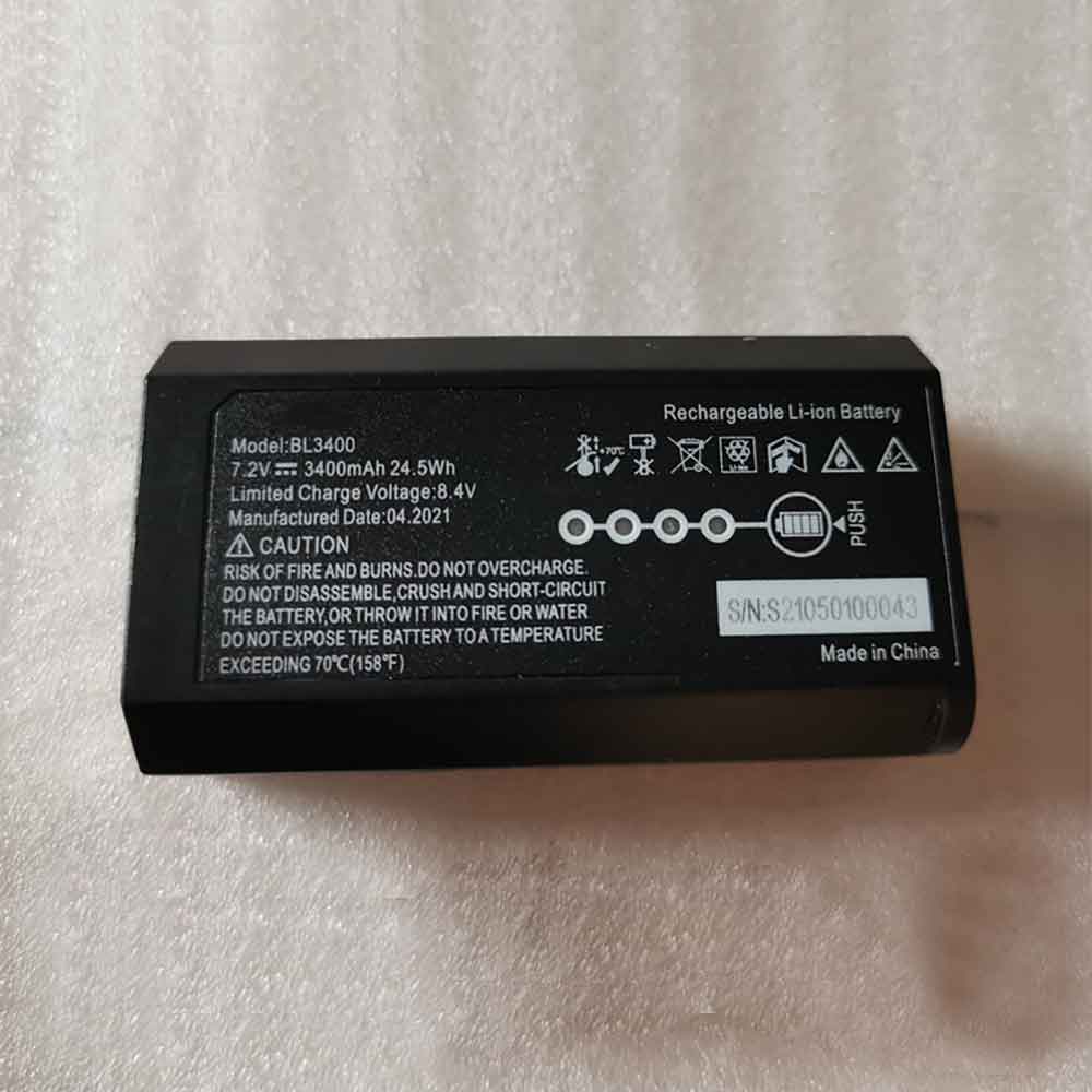 A 3400mAh 7.2V batterie