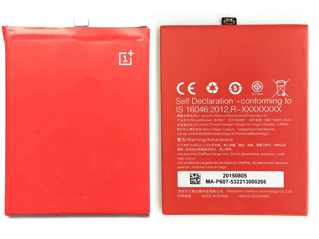 in 2450mAh /9.31WH 3.8V/4.35V batterie