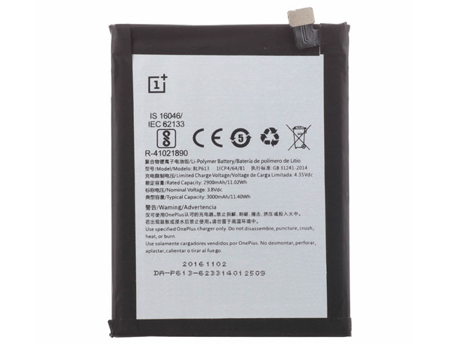 C 3000mAh 3.8V batterie