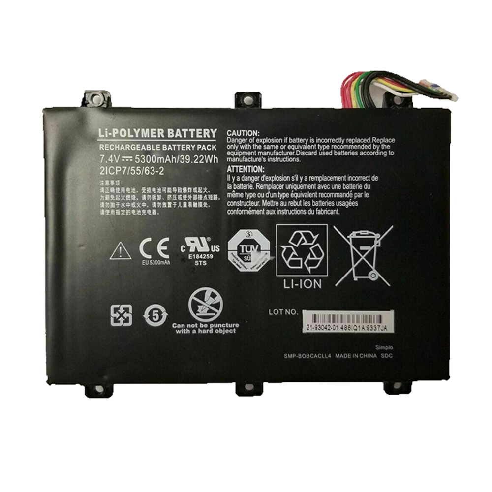 B 5300mAh/39.22WH 7.4V batterie