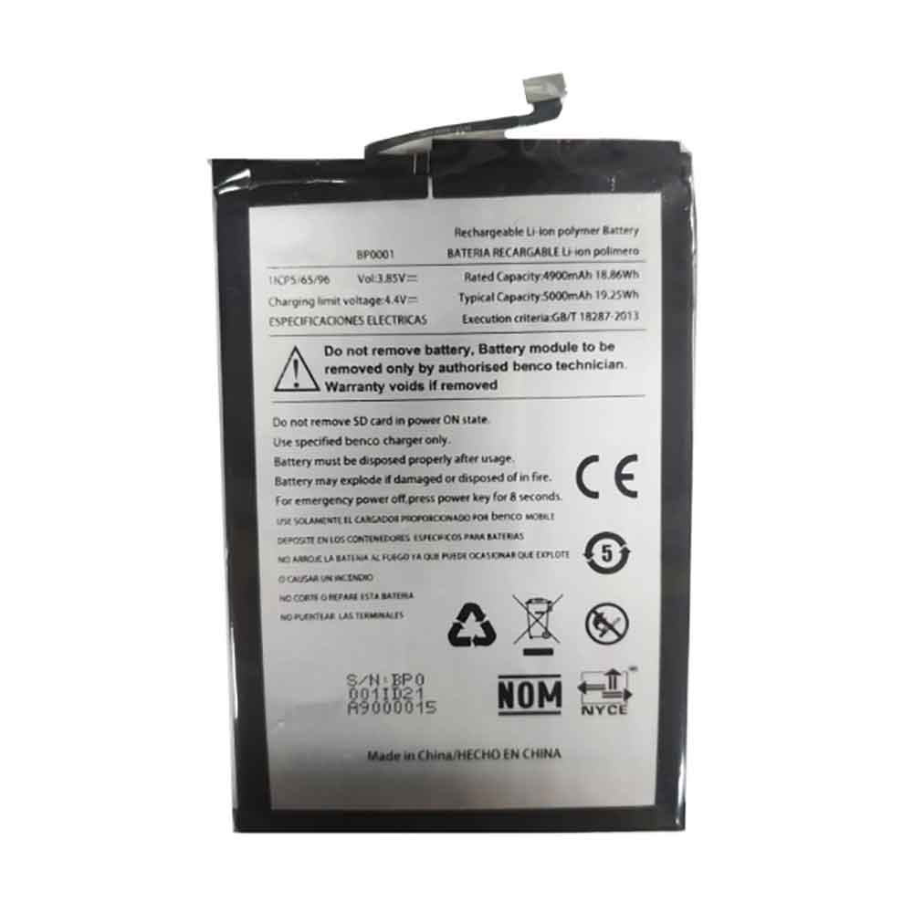 C 5000mAh 3.85V batterie