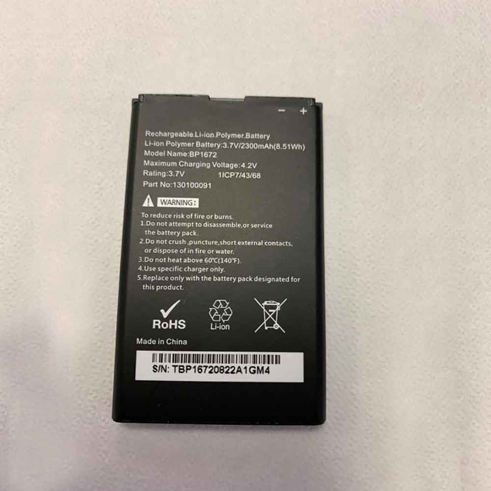 72 2300mAh 3.7V batterie