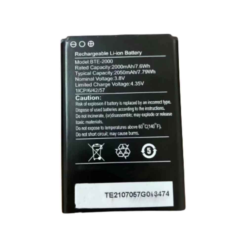 A 2000mAh 3.8V batterie