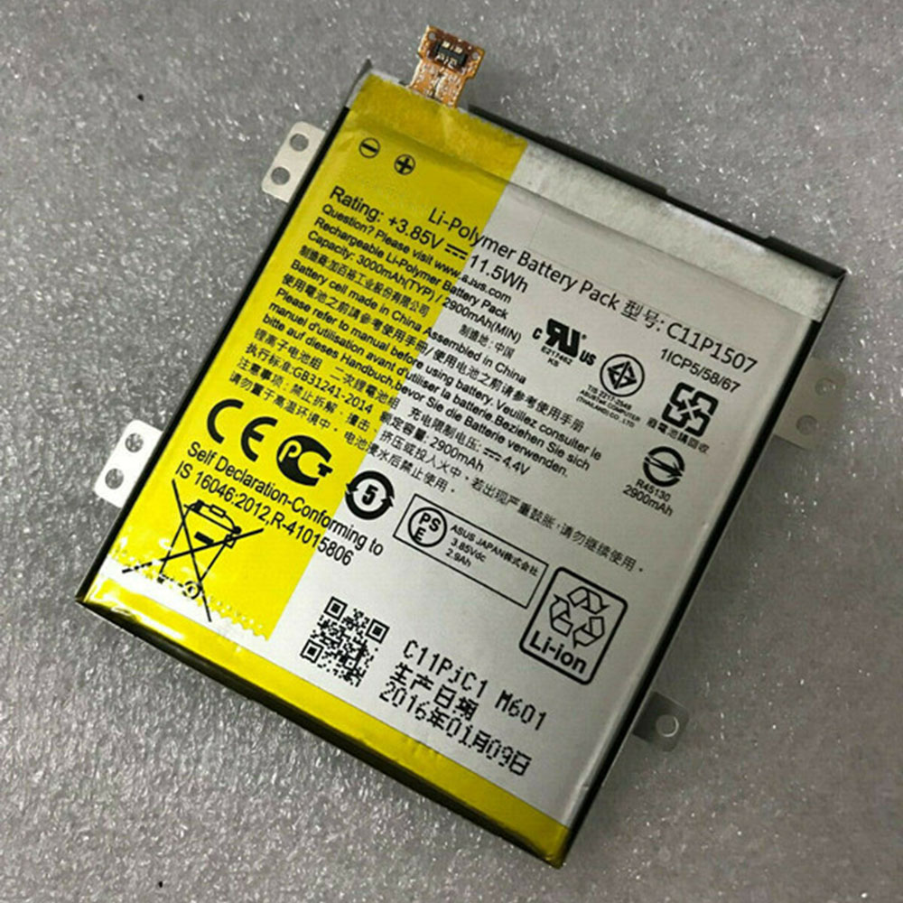 One 3000mAh/11.5Wh 3.85V/4.4V batterie