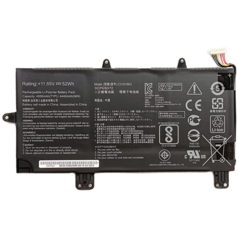 ASUS 52Wh/4550mAh 11.55V batterie