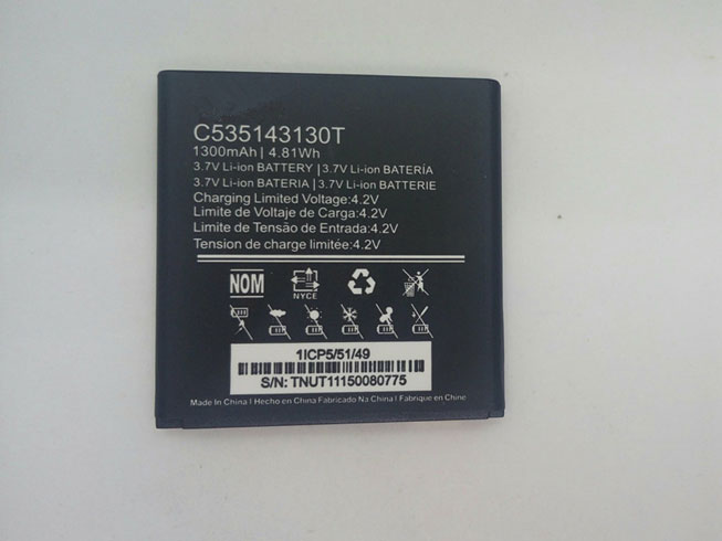 3 1300mAh/4.81WH 3.7V/4.2V batterie