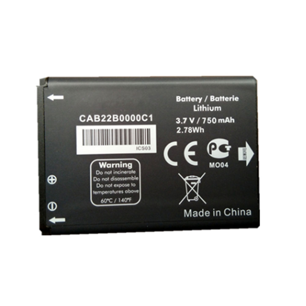 B 750mAh/2.78WH 3.7V batterie