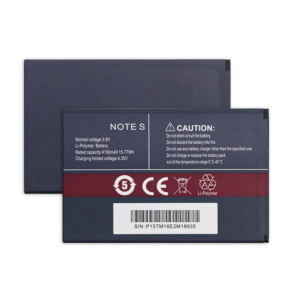 Note S 4150mAh/15.77Wh 3.8V/4.35V batterie