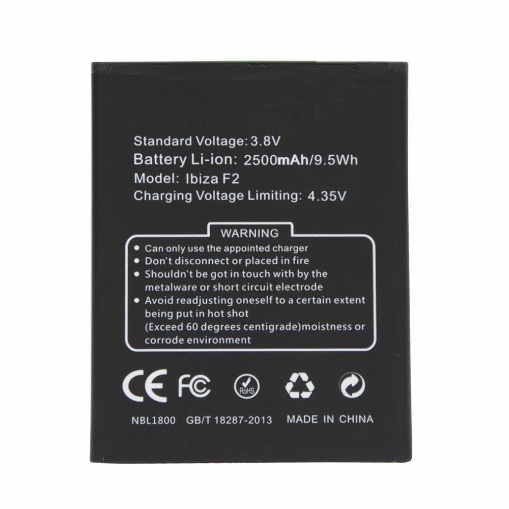 A 2500mAh/9.5WH 3.8V/4.35V batterie