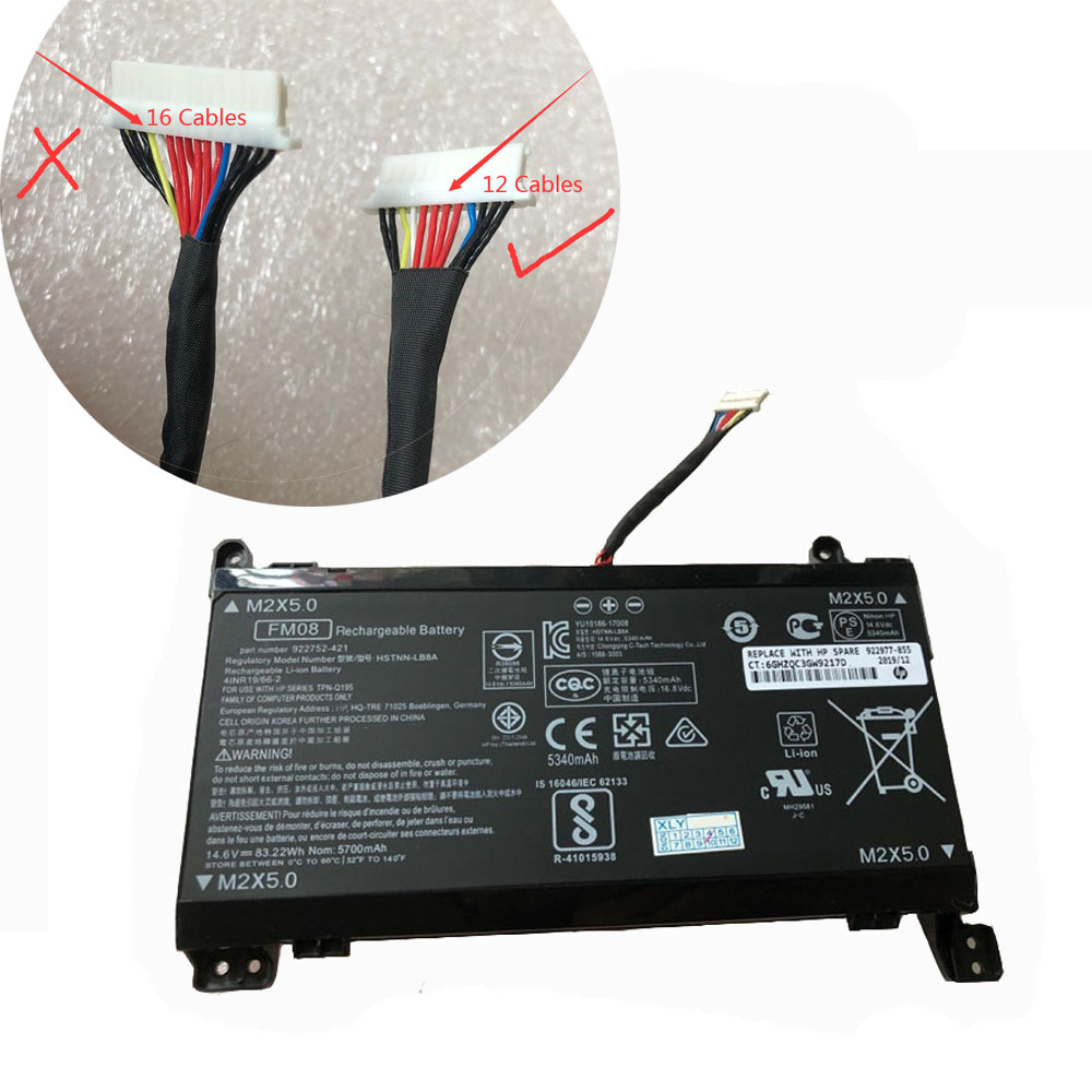 FM08 5675mAh/86WH 14.4V/16.8V batterie