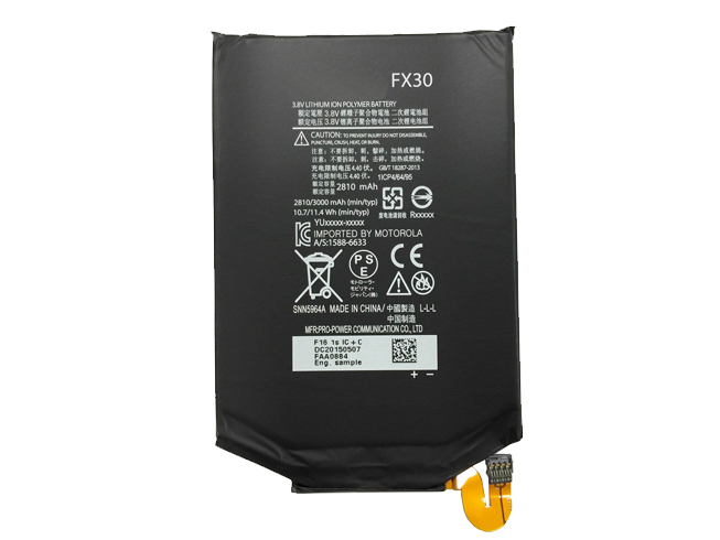 A 2810mAh 3.8V batterie