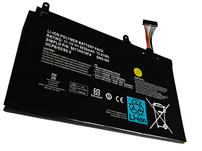 B 6830mAh/75.81Wh 11.1V batterie