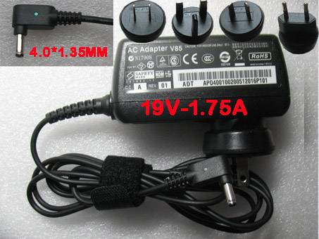 B 100-240V, 50/60Hz 19V 1.75A 33W batterie