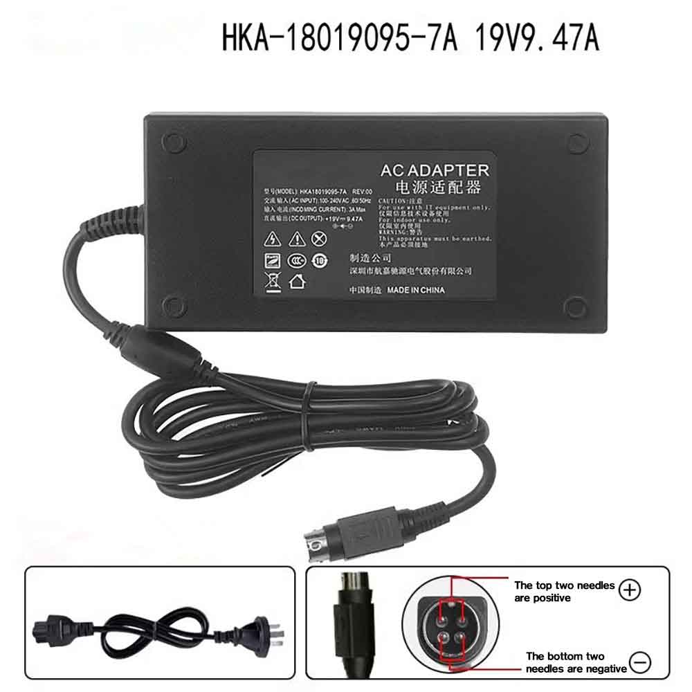 REV 100-240V 50-60Hz 3A 19V 9.47A 180W batterie