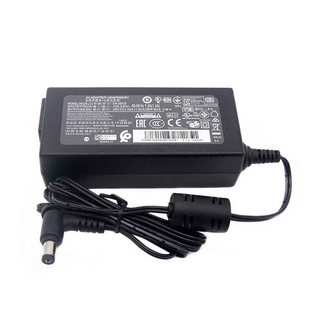 50 100-240V 50-60Hz 25V 1.52A 38W batterie